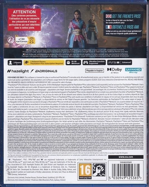 Split Fiction - PS5 (A Grade) (Genbrug)